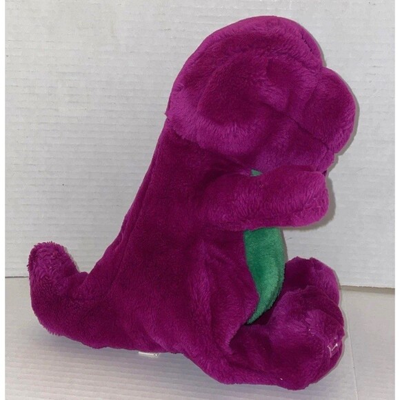 Vintage Barney The Dinosaur 13” Plush 1992 Lyons Group Purple Stuffed Animal Toy - Picture 5 of 9
